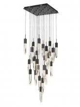  HF1904-25-AP-BK - The Original Aspen Collection Black 25 Light Pendant Fixture