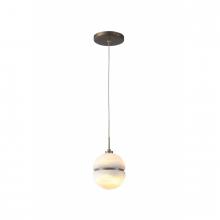  HF2900-AB - Sedona 1 Light Round Alabaster Pendant