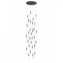  HF2031-SNW-BK - Main St. Snow Collection Black 31 Light Pendant Fixture