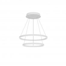  CH87224-WH - Cerchio 24-in White LED Chandeliers