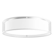  FM7920-WOR - Dalton 20-in White Organza LED Flush Mount