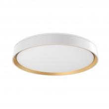  FM43920-WH/GD-5CCT - Essex 20-in White/Gold LED Flush Mount