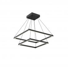  CH88224-BK - Piazza 24-in Black LED Chandeliers