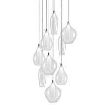  MP3009 - Victoria 9 Head Chrome LED Multi Pendant