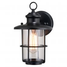  T0741 - Lake Shore 6.25-in Outdoor Wall Light Textured Black