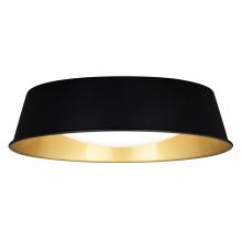  C0303 - Beacon Hill LED 13-in. Flush Mount Matte Black and Satin Gold