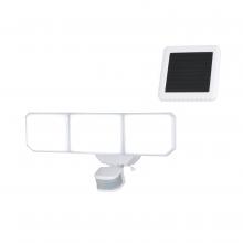  T0723 - 15.75-in. 3 Light Solar LED Outdoor Motion Sensor Security Flood Light White