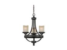  H0136 - Halifax 3L Mini Chandelier Black Walnut