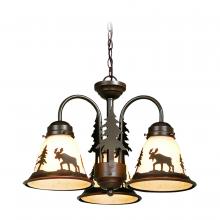  LK55616BBZ-C - Yellowstone 3L LED Moose Fan Kit or Chandelier (Dual Mount) Burnished Bronze