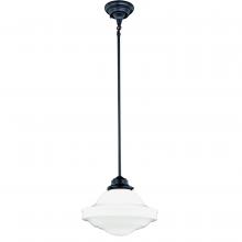  P0243 - Huntley 12-in Pendant Milk Glass Oil Rubbed Bronze