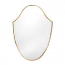  21-1120NB - Regina Andrew Crest Mirror (Natural Brass)