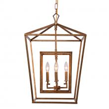  H6125S-4AG - Mattea Small Chandelier with Antique gold