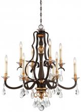  N6459-652 - 10 LIGHT CHANDELIER