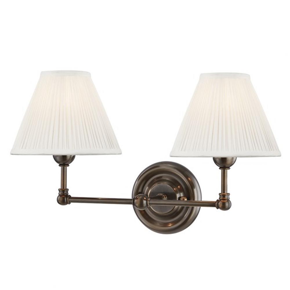 2 LIGHT WALL SCONCE