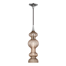  1600-PN-BZ - 1 LIGHT PENDANT WITH BRONZE GLASS