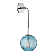  2020-PC-BL - 1 LIGHT WALL SCONCE-BLUE GLASS