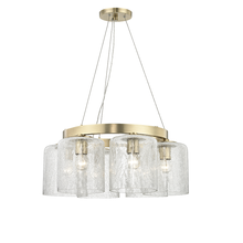  3224-AGB - 6 LIGHT CHANDELIER