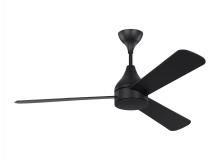  3STMSM52MBKD - Streaming Smart 52" Dimmable Indoor/Outdoor Integrated LED Black Ceiling Fan