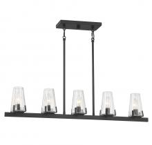  L1-2321-5-89 - Dimond 5-Light Linear Chandelier in Matte Black