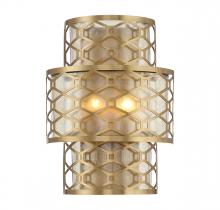  V6-L9-6102-2-322 - Mannheim 2-Light Wall Sconce in Warm Brass