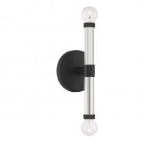  L9-6733-2-89 - Kingsburg 2-Light Wall Sconce in Matte Black