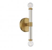  V6-L9-6733-2-322 - Kingsburg 2-Light Wall Sconce in Warm Brass