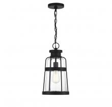  V6-L5-2943-BK - Quinton 1-Light Outdoor Hanging Lantern in Matte Black