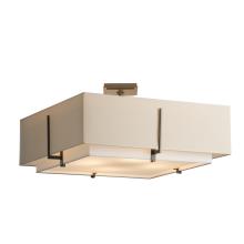  126513-SKT-07-SF2012-SA2401 - Exos Square Large Double Shade Semi-Flush