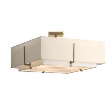  126513-SKT-84-SF2012-SA2401 - Exos Square Large Double Shade Semi-Flush