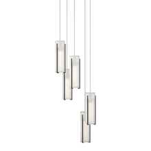  131124-SKT-LONG-10-GG0065 - Exos Glass 5-Light Pendant