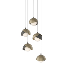  131125-SKT-LONG-20-84-GG0711 - Brooklyn 5-Light Double Shade Pendant