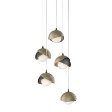  131125-SKT-LONG-89-84-GG0711 - Brooklyn 5-Light Double Shade Pendant