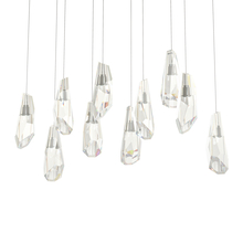  131201-SKT-LONG-84-CR - Luma 10-Light Large Crystal Pendant