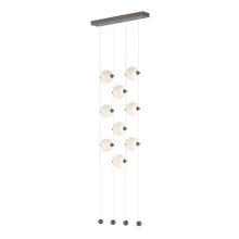  139057-LED-STND-07-GG0668 - Abacus 9-Light Ceiling-to-Floor LED Pendant