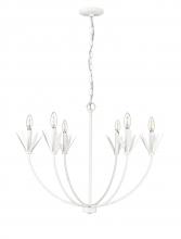 Millennium 12706-TWH - Primrose 6-Light Chandelier Ceiling Light Textured White