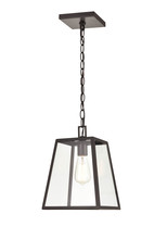  8011-PBZ - Grant 1-Light Outdoor Hanging Lantern Powder Coated Bronze