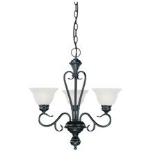  673-BK - Devonshire 3-Light Chandelier Ceiling Light Black