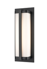  8091-PBK - Amster 1-Light LED Outdoor Wall Sconce Powder Coated Black