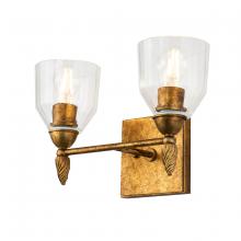  BB1000G-2-F2G - Felice 2 Light Vanity Light In Gold