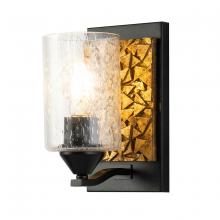  BB90586MB-1B1G - Bocage 1 Light Wall Sconce In Bronze And Gold