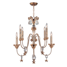  CH1111 - Mignon 8 Light  Two-tier Antique Gold Chandelier