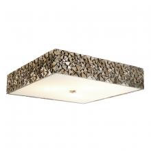  FM1158S-SQ-16 - Mosaic Square 3-Light Flush in Silver