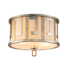  GN/Lemuria/F - Lemuria 2 Light Flush mount in Distressed Gold By Lucas McKearn