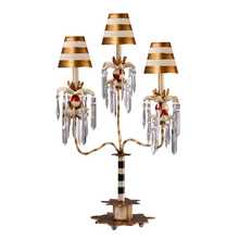  TA1057-3 - Birdland III Table Lamp 3 Light Striped Lighting Fixture