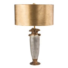  TA1126 - Bienville Table Lamp in Gold and Silver with Gold Drum Shade