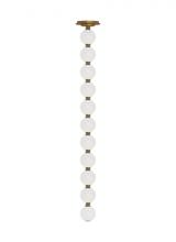  SLPD22930NBS - The Perle 36 Damp Rated Integrated Dimmable LED Ceiling Pendant in Natural Brass