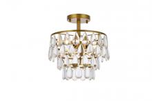  1103F12BR - Mila 12 Inch Flush Mount in Brass