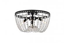  1112F16BK - Kylie 16 Inch Flush Mount in Black