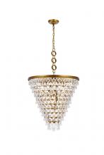  1219D24BR/RC - Nordic 7 Lights Brass Chandelier