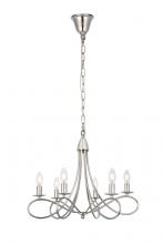  1452D22PN - Lyndon 6 Light Polished Nickel Pendant